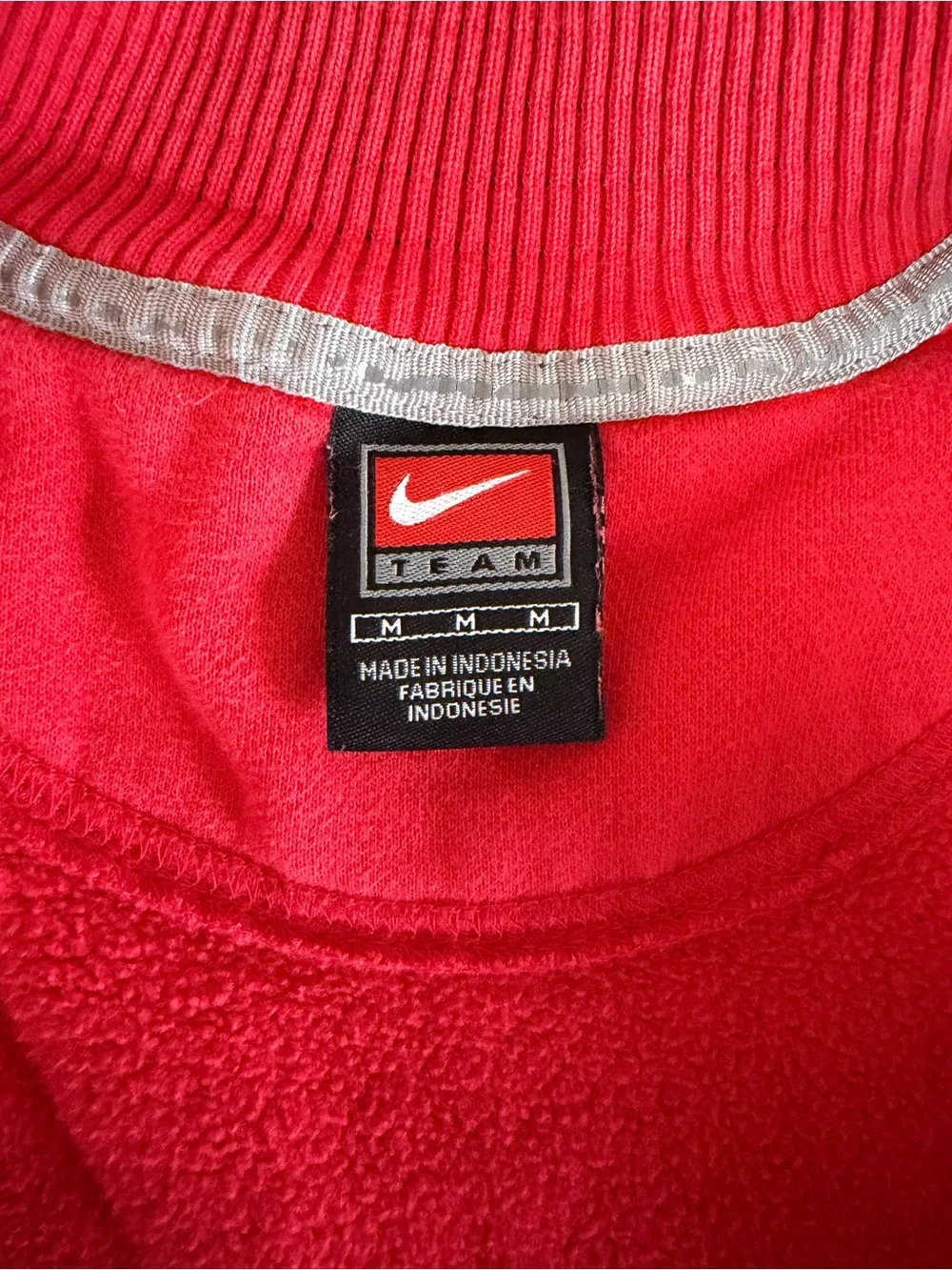 Vintage Nike Ohio State Buckeyes Mock Neck Sweatshirt Red Men's Medium Full Zip